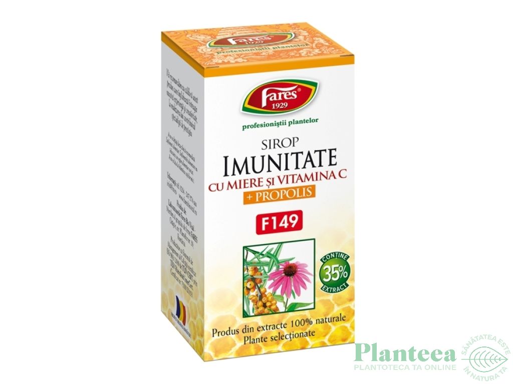 Sirop imunitate miere C propolis 100ml - FARES