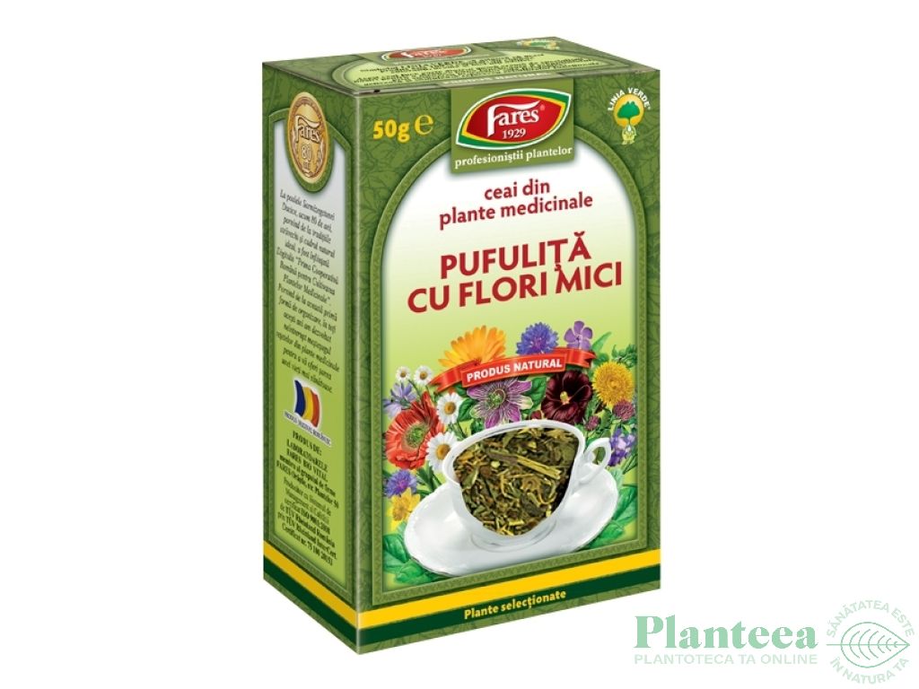 Ceai pufulita flori mici 50g - FARES