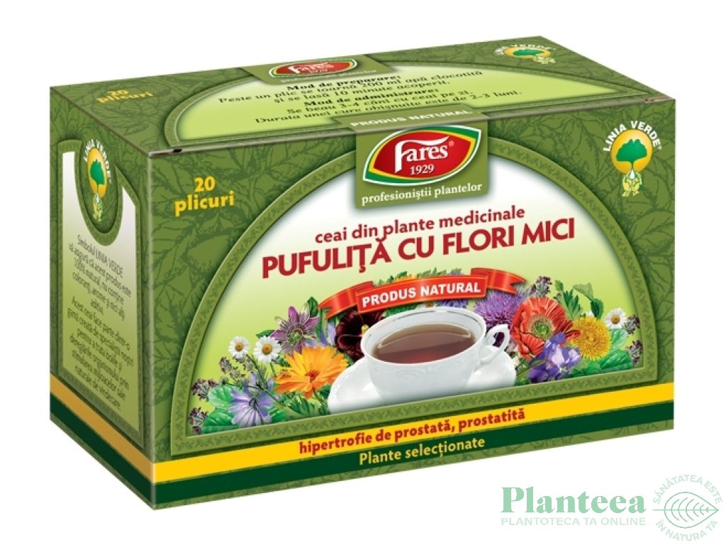 Ceai pufulita flori mici 20dz - FARES