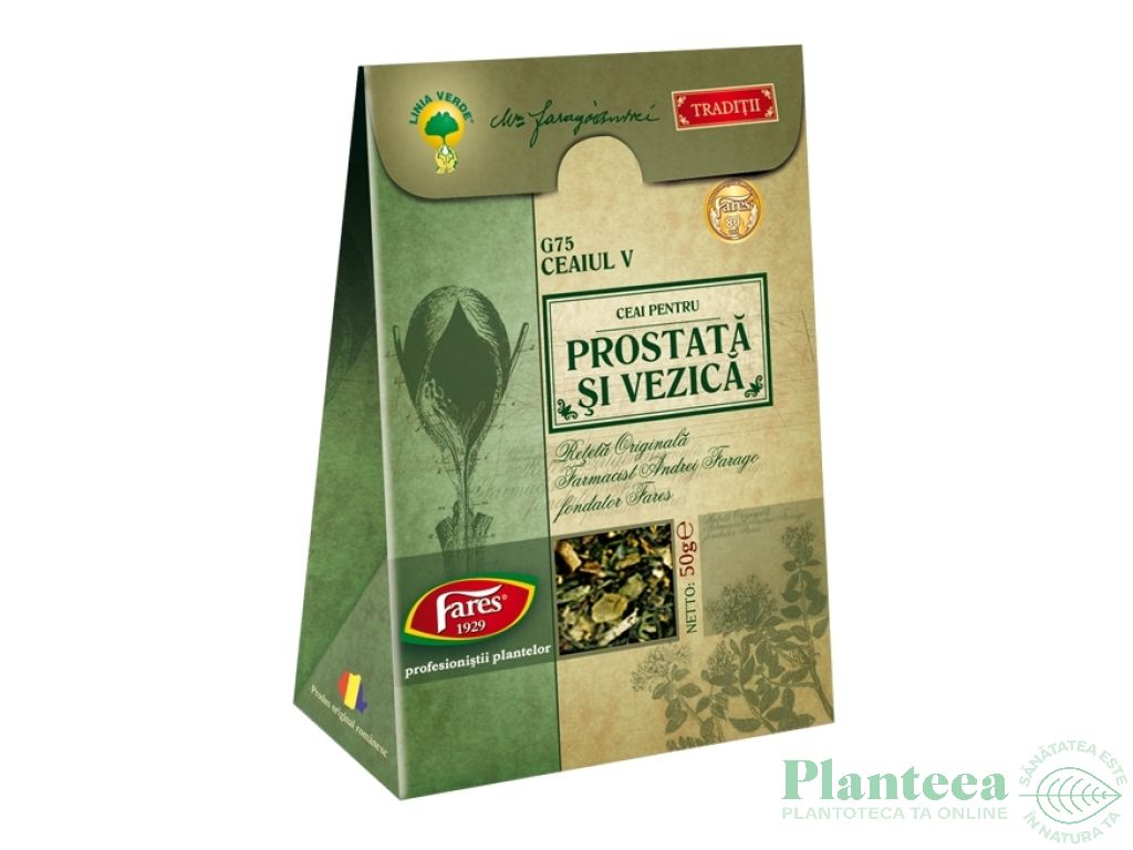 Ceaiul V prostata vezica Traditii 50g - FARES