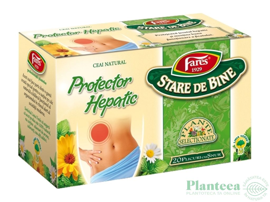 Ceai natural Protector hepatic 20dz - FARES