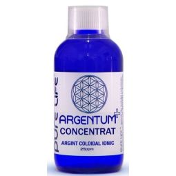 Argint coloidal 25ppm Argentum+ concentrat 240ml - PURE LIFE