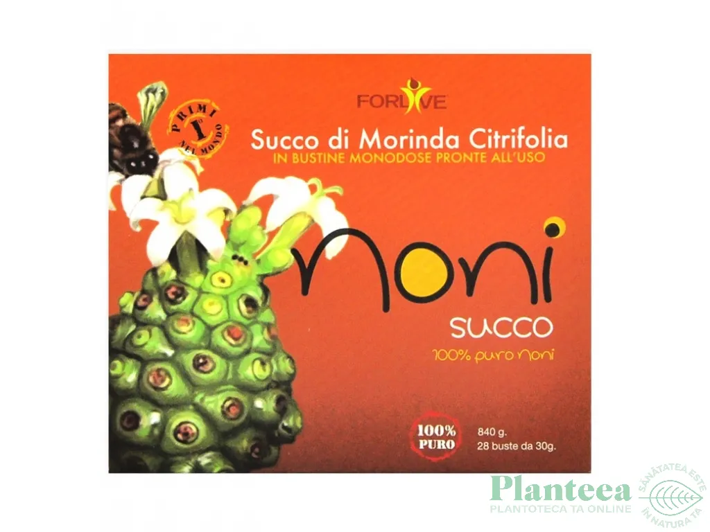Suc noni 100%natural 28x30ml - FORLIVE