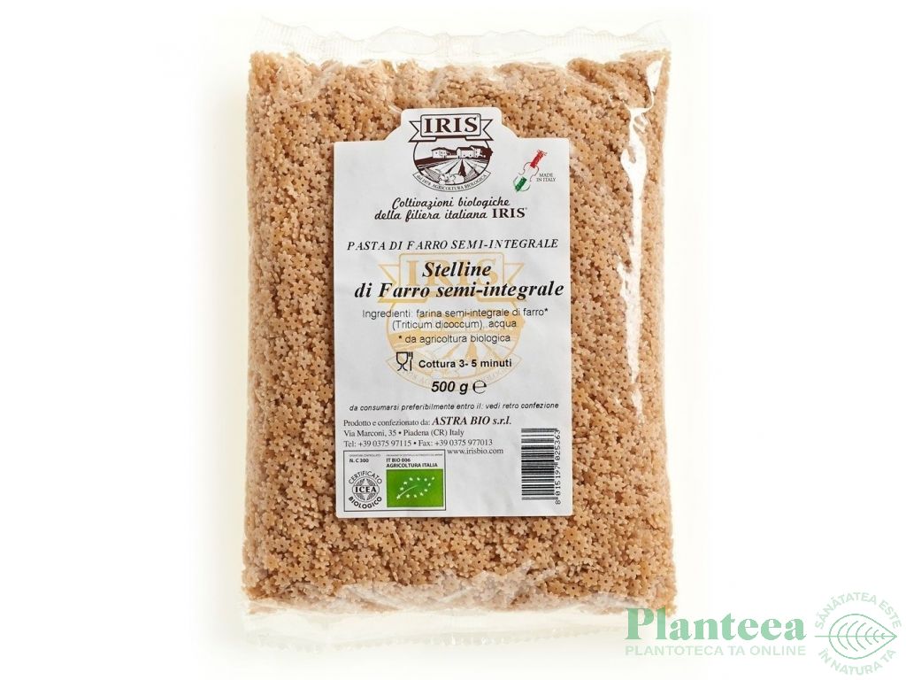 Paste stelline spelta semiintegrala eco 500g - IRIS BIO