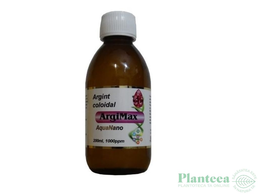 Argint coloidal concentrat 1000ppm ArgiMax 200ml - AQUA NANO