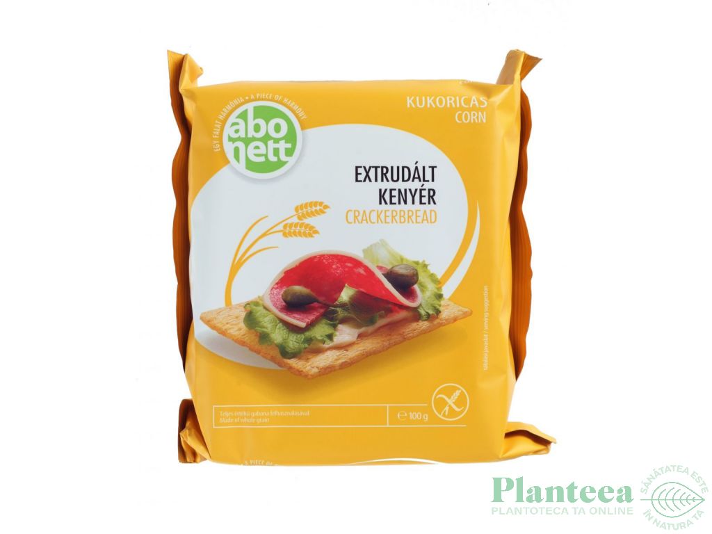 Paine extrudata porumb fara gluten 100g - ABONETT