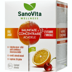 Acadele Imunitate Concentrare copii adulti fara zahar Wellness 10b - SANOVITA