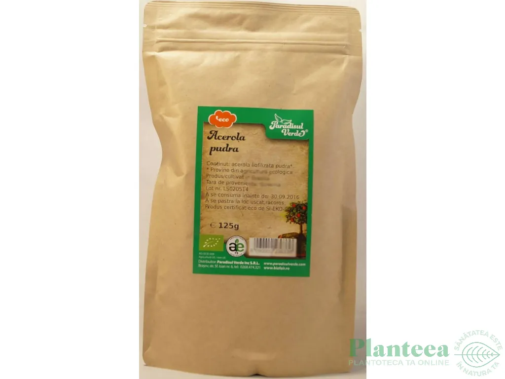 Pulbere acerola ET eco 125g - PARADISUL VERDE