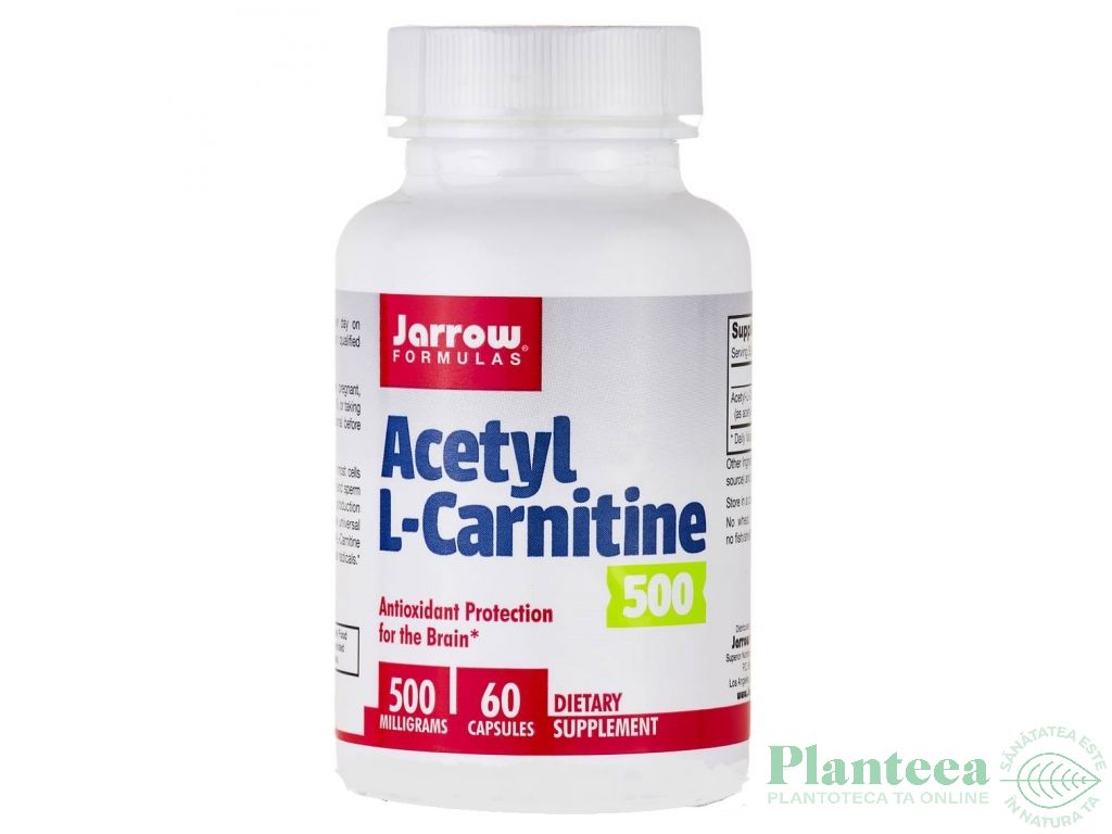 L carnitina acetyl 500mg 60cps - JARROW FORMULAS