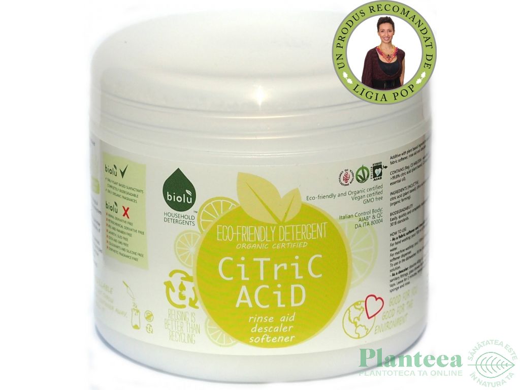 Acid citric praf pt menaj 450g - BIOLU