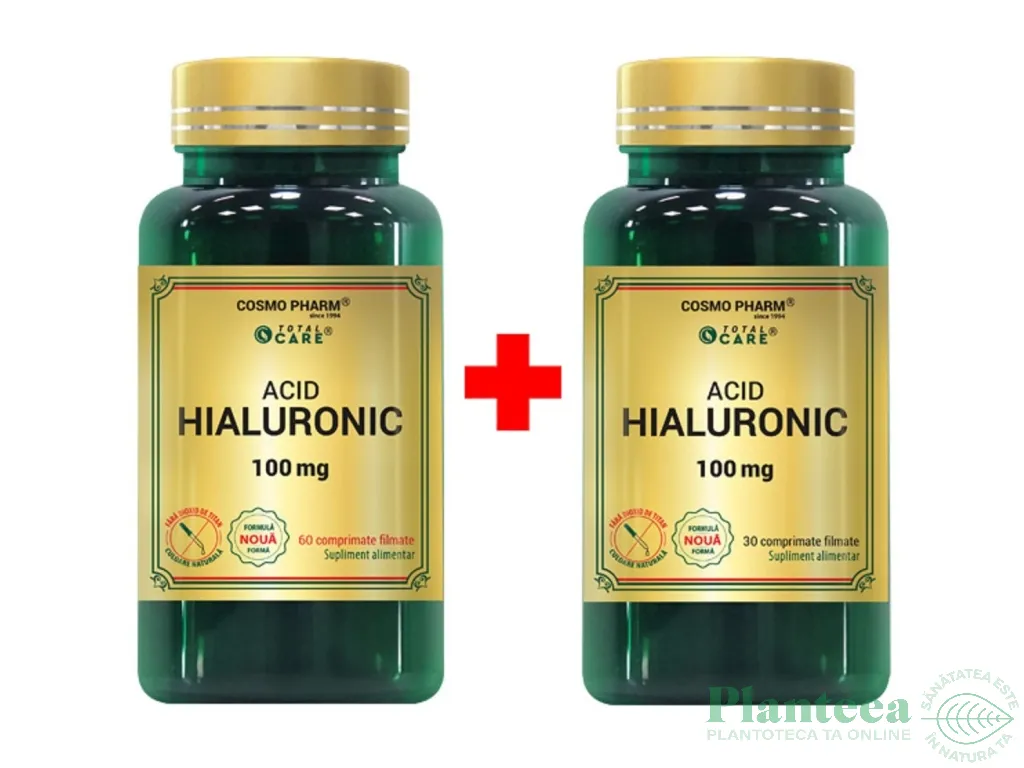Pachet Acid hialuronic 100mg 60+30cps - COSMO PHARM