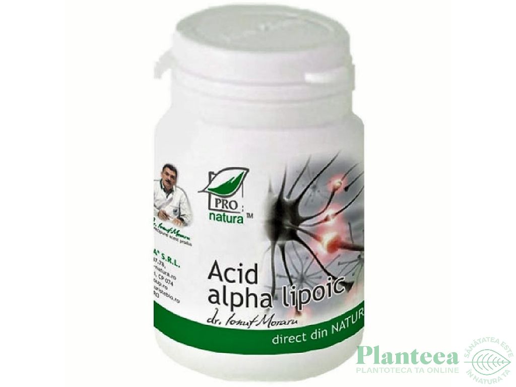 Acid alfa lipoic 60cps - MEDICA