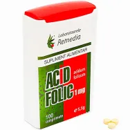 Acid folic 1mg 100cp - REMEDIA