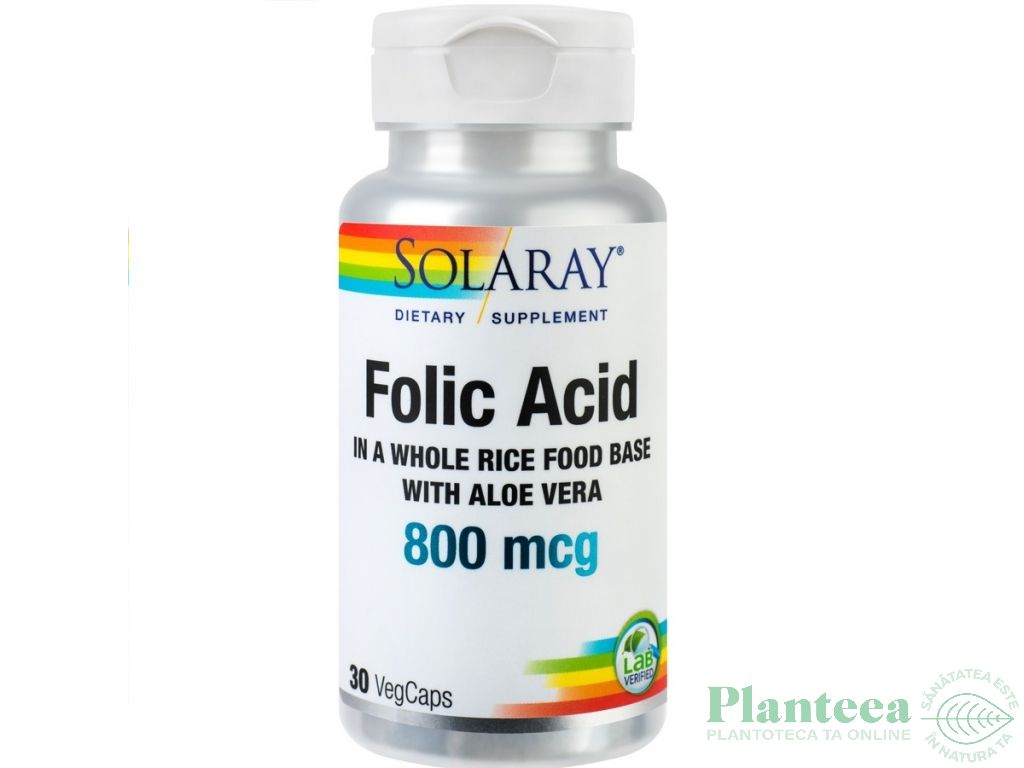 Acid folic 800mcg 30cps - SOLARAY