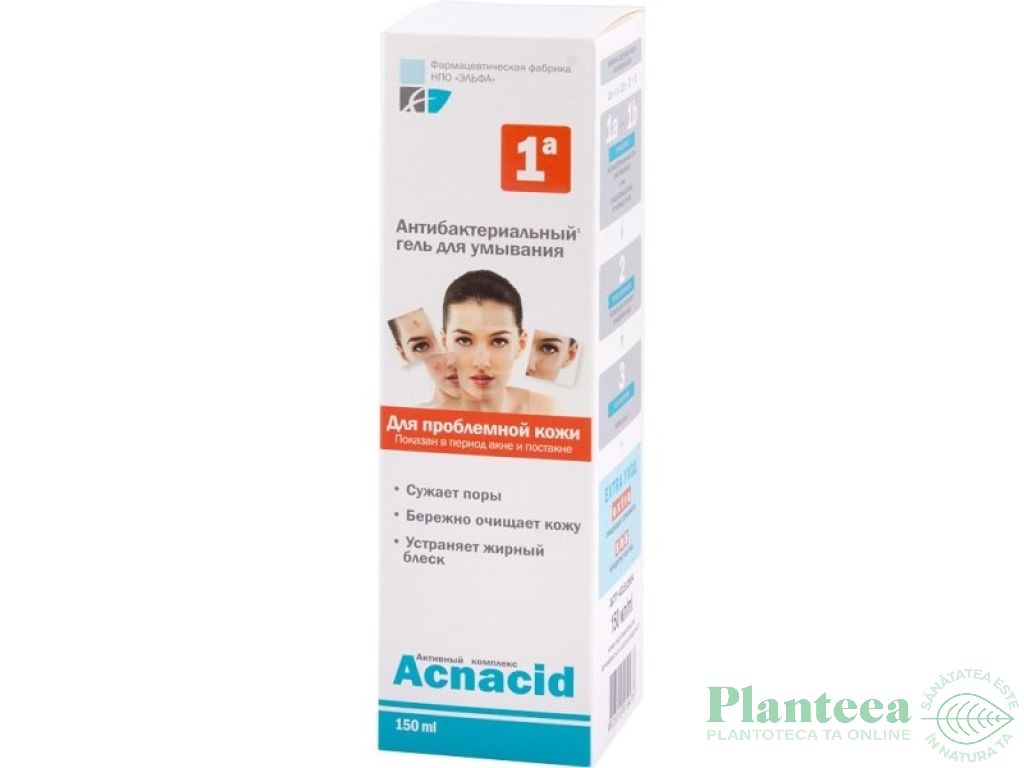 Gel antibacterian purificator Acnacid 150ml - ELFA PHARM
