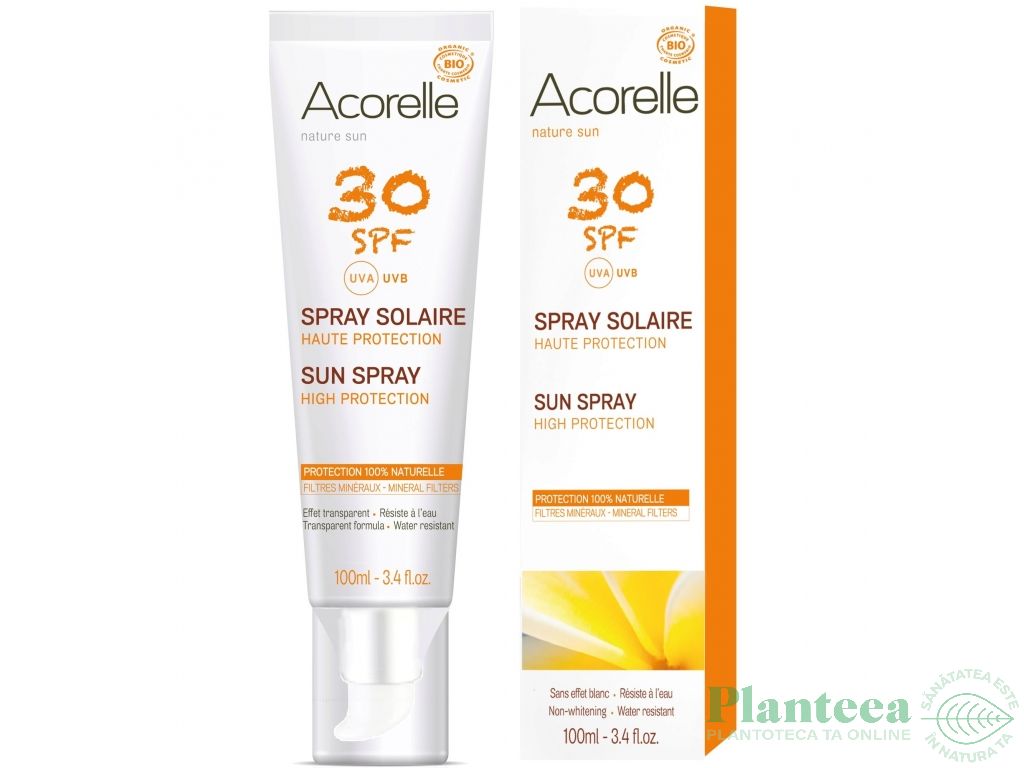 Spray protectie solara spf30 100ml - ACORELLE