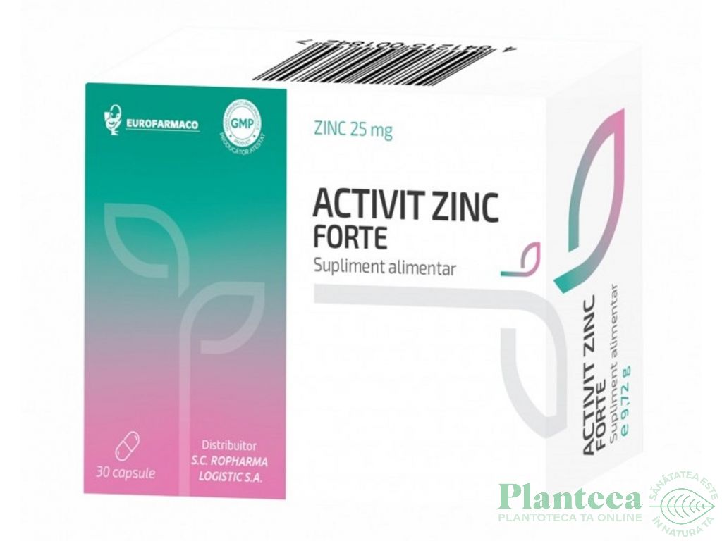 Zinc forte Activit 30cp - EUROFARMACO