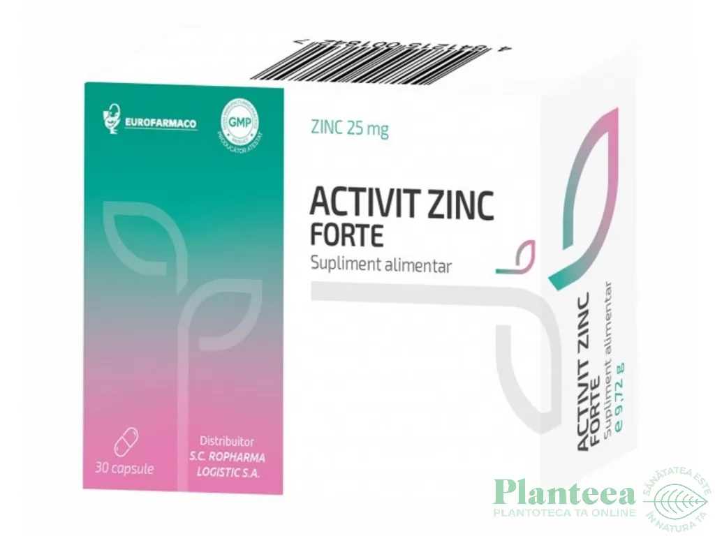 Zinc forte Activit 30cp - EUROFARMACO