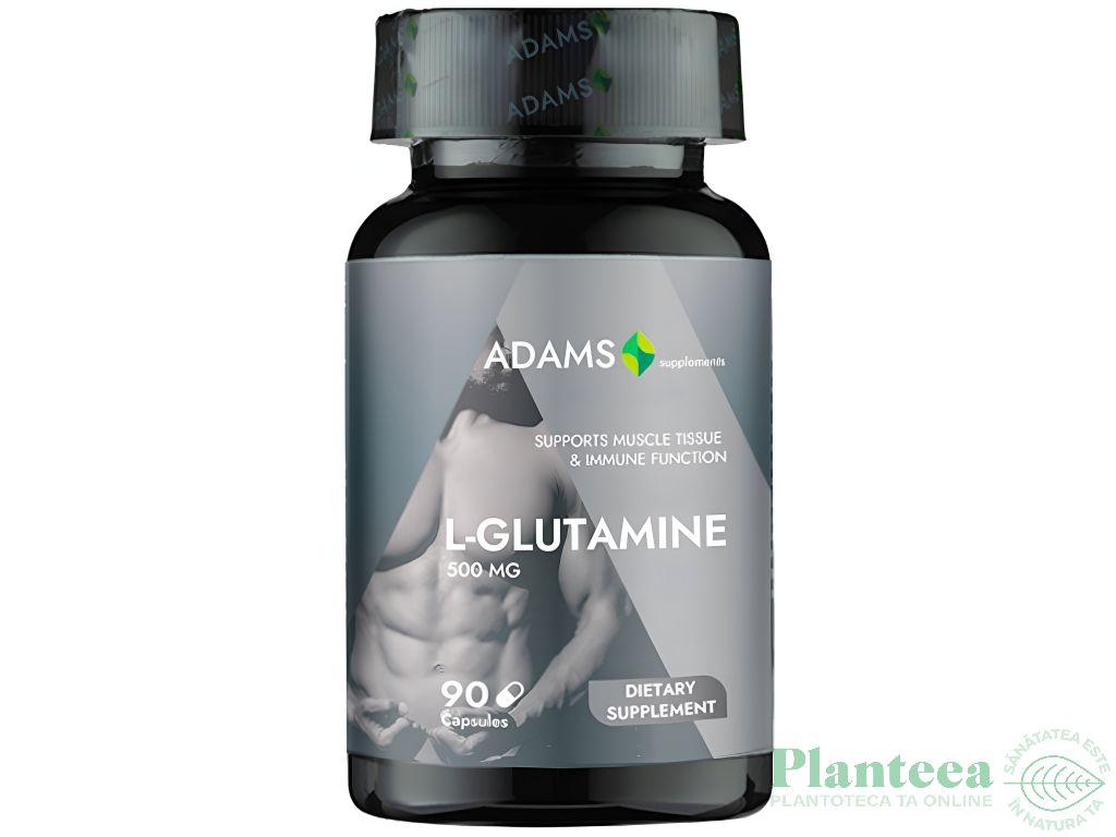 Lglutamine 500mg 90cp - ADAMS SUPPLEMENTS