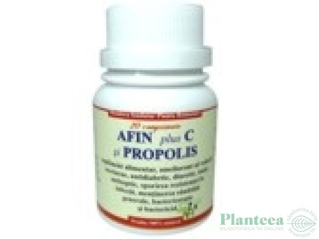 Afin fructe plus C propolis 20cp - ELIDOR