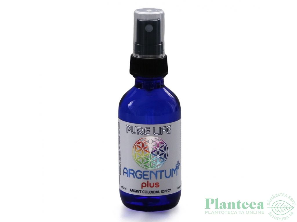 Argint coloidal 10ppm Argentum+ plus pulverizator 30ml - PURE LIFE