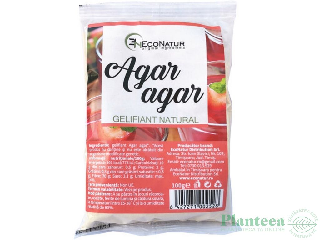 Agar agar praf 100g - ECONATUR