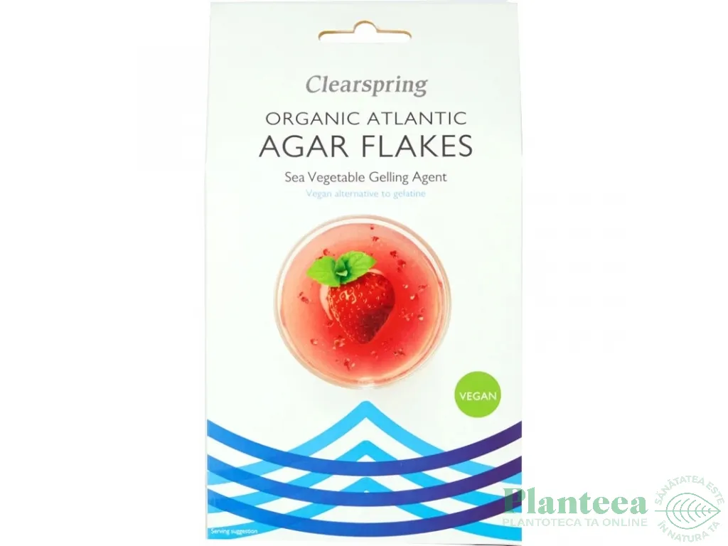 Agar agar atlantic fulgi eco 30g - CLEARSPRING