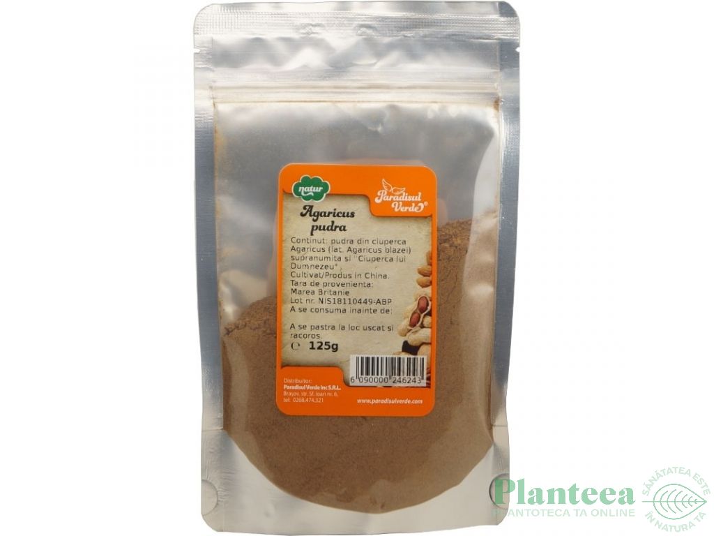 Pulbere agaricus blazei natur 125g - PARADISUL VERDE