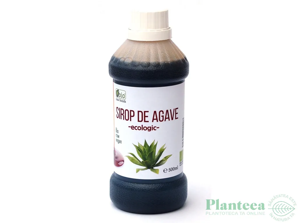 Indulcitor sirop agave brun raw eco 500ml - OBIO