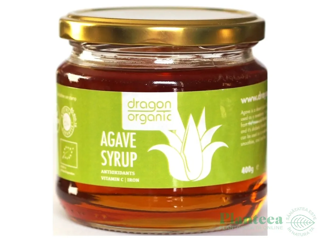 Indulcitor sirop agave bio 400g - DRAGON SUPERFOODS