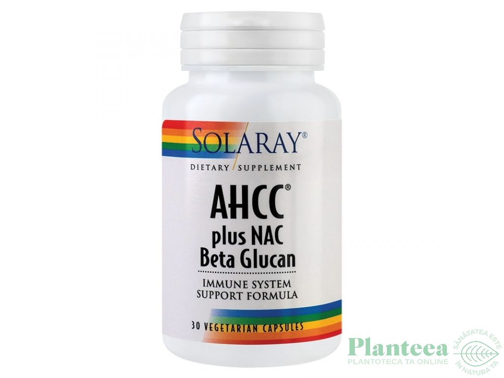 AHCC plus NAC beta glucan 30cps - SOLARAY