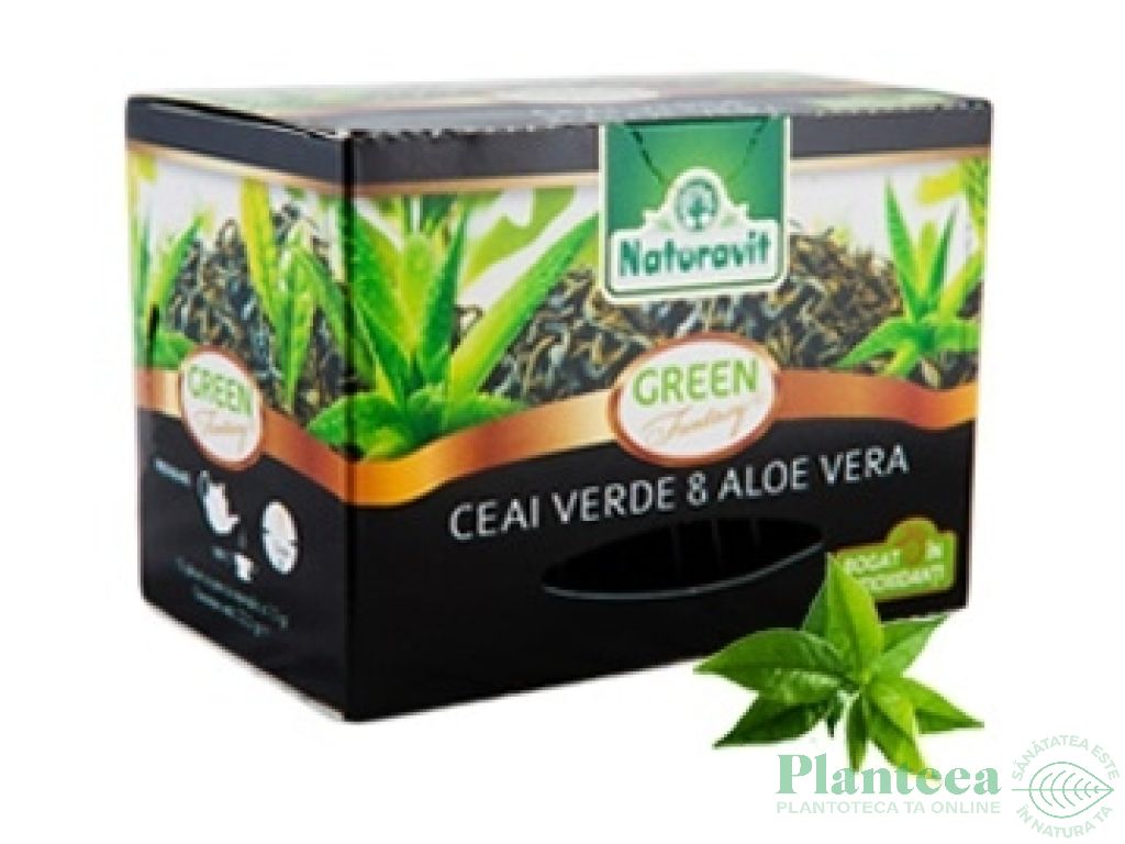 Ceai verde aloe vera Fantasy 15dz - NATURAVIT