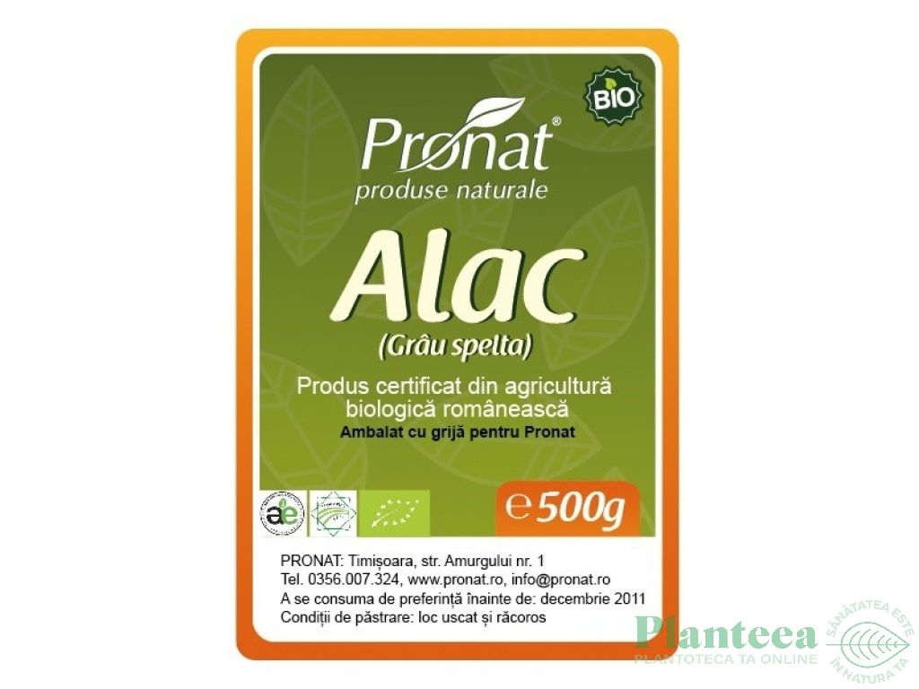 Alac boabe eco 500g - PRONAT