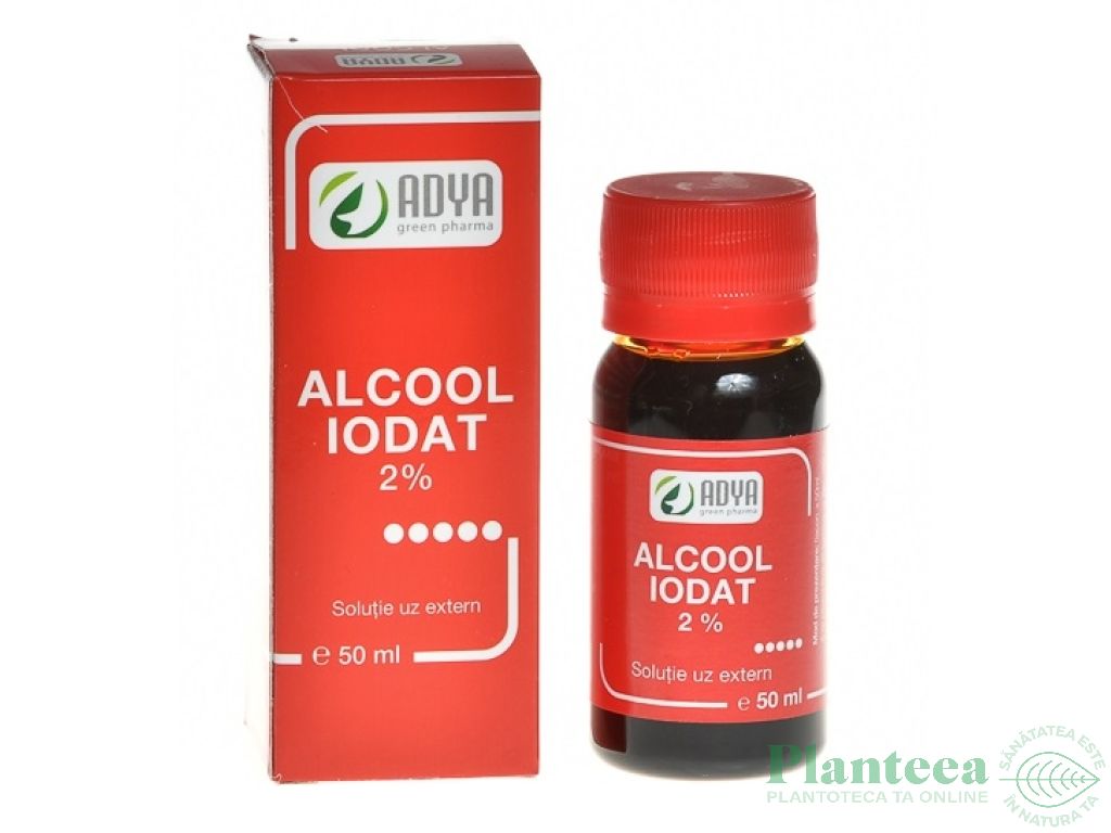 Alcool iodat 2% 50ml - ADYA GREEN PHARMA