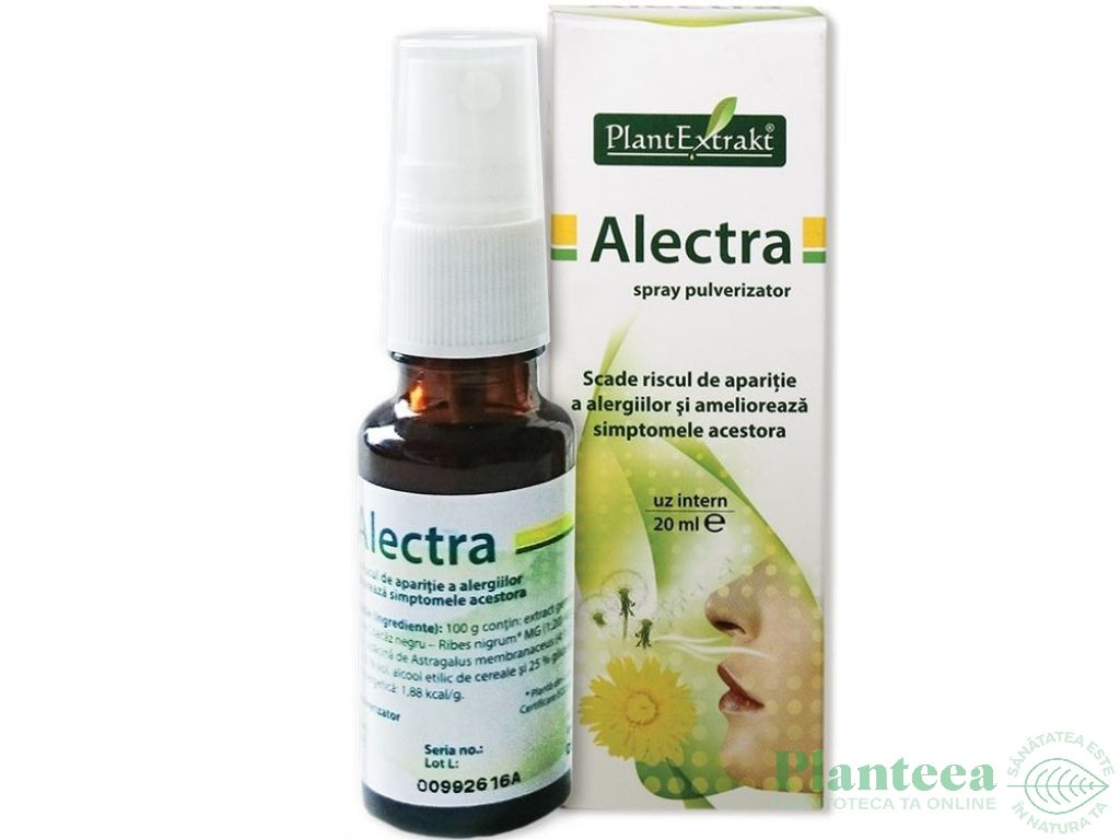 Spray pulverizator antialergic Alectra 20ml - PLANTEXTRAKT