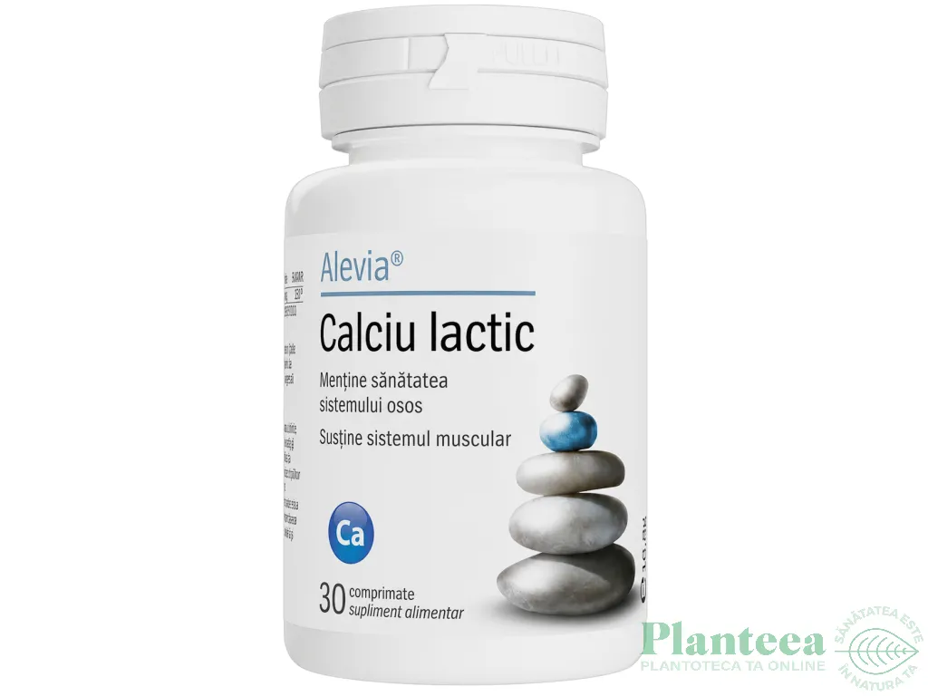 Calciu lactic 30cp - ALEVIA