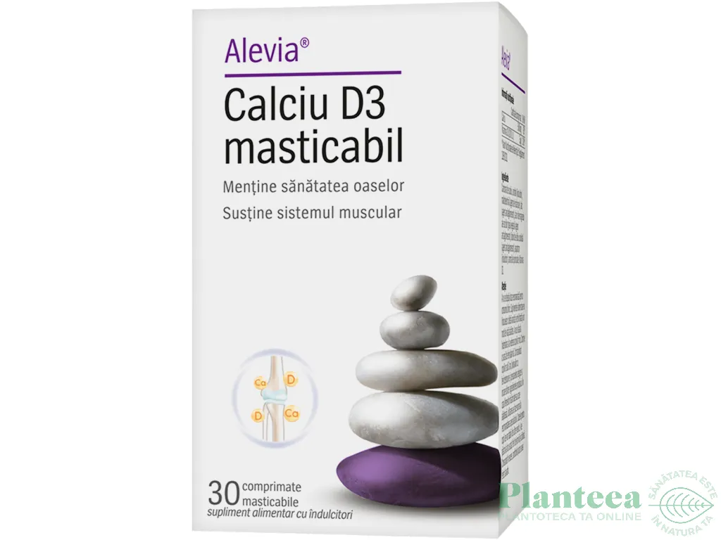 Calciu D3 masticabil 30cp - ALEVIA