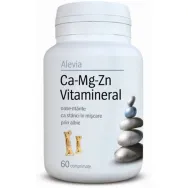 Calciu Mg Zn vitamineral 60cp - ALEVIA