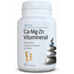 Calciu Mg Zn vitamineral 60cp - ALEVIA