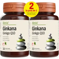 Pachet Ginkgo Q10 Ginkana 2x30cp - ALEVIA