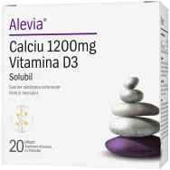 Calciu 1200mg D3 solubil 20pl - ALEVIA