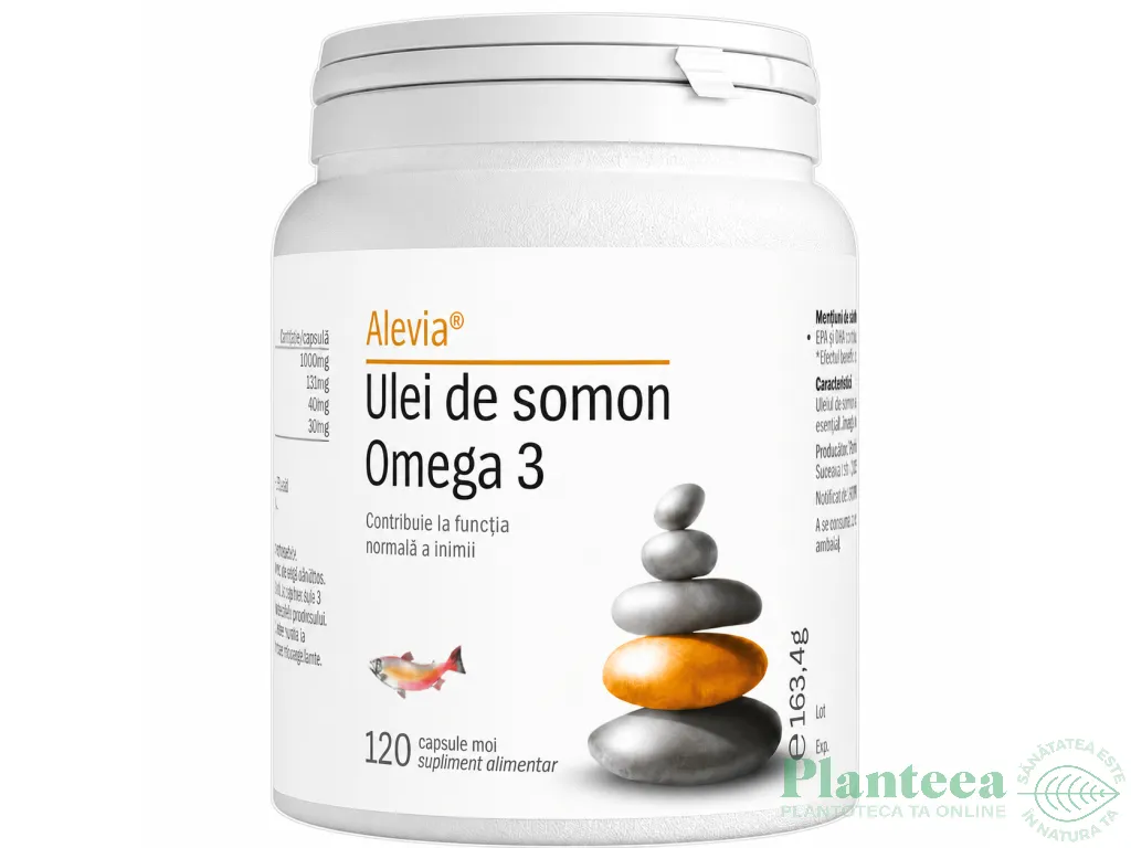 Ulei somon omega3 120cps - ALEVIA