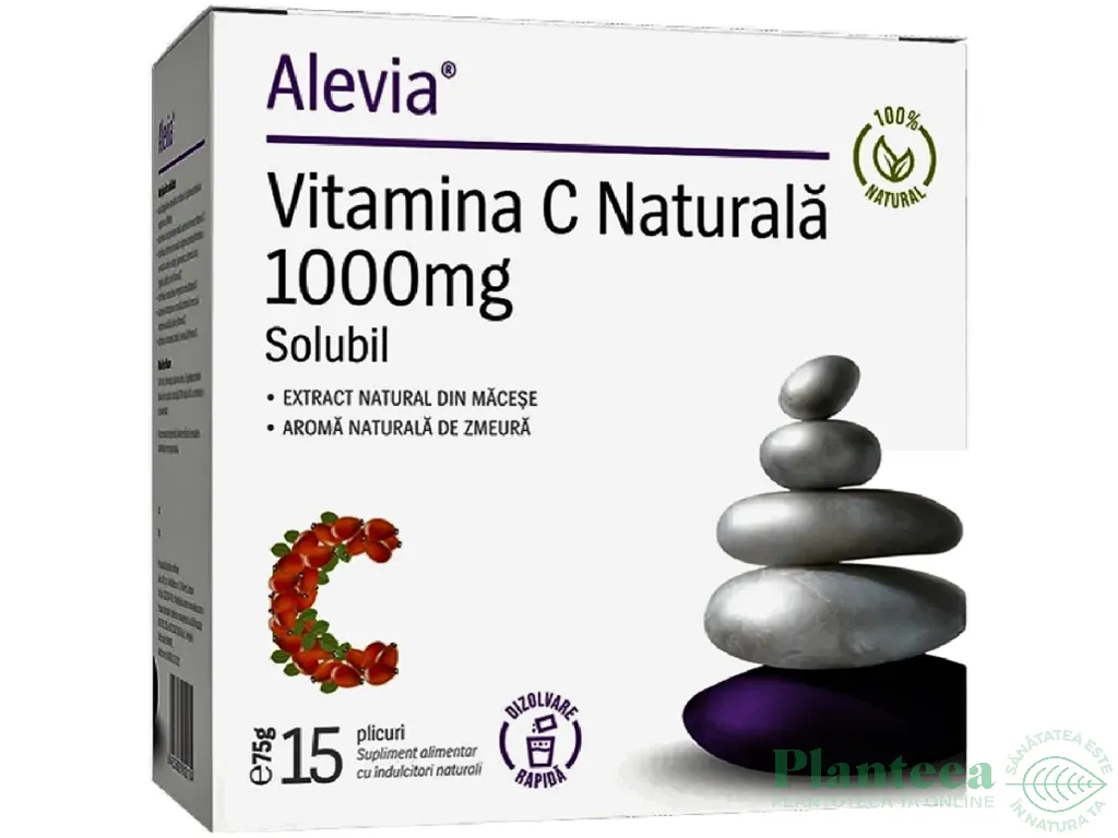 Vitamina C 1000mg [extract macese] solubila 15pl - ALEVIA