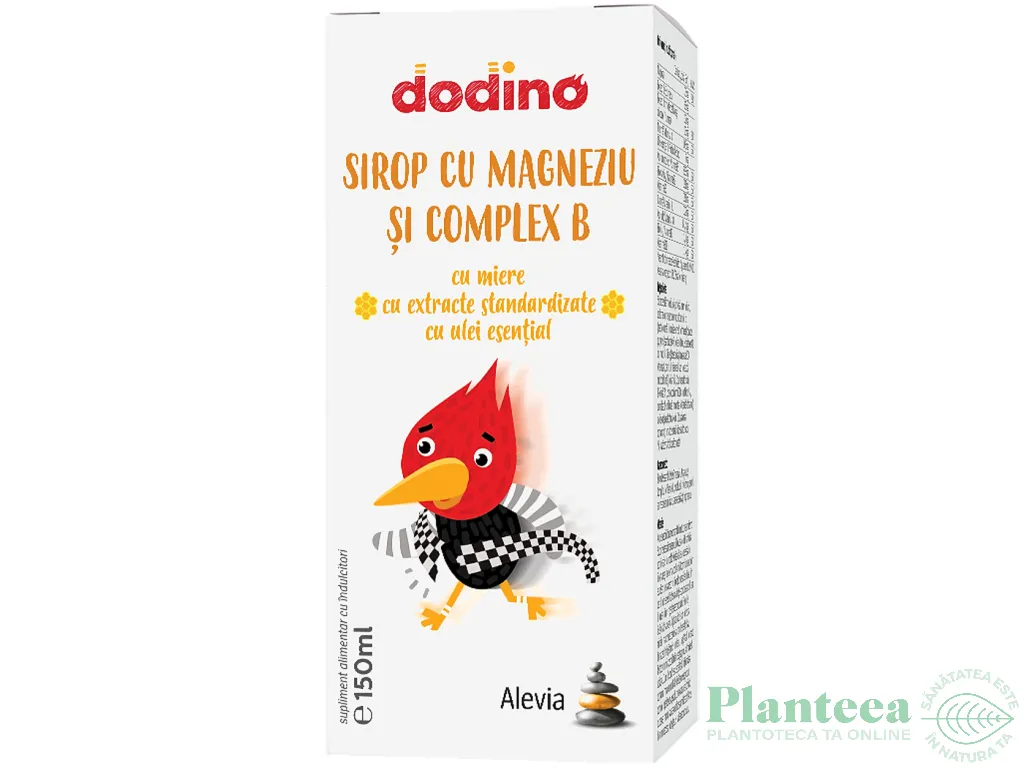 Sirop magneziu complex B miere copii Dodino 150ml - ALEVIA
