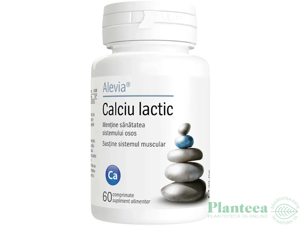 Calciu lactic 60cp - ALEVIA
