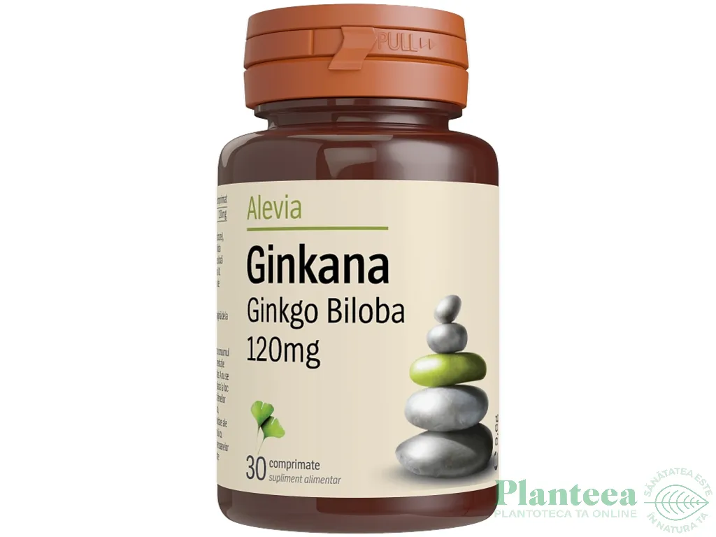 Ginkgo biloba 120mg Ginkana 30cp - ALEVIA