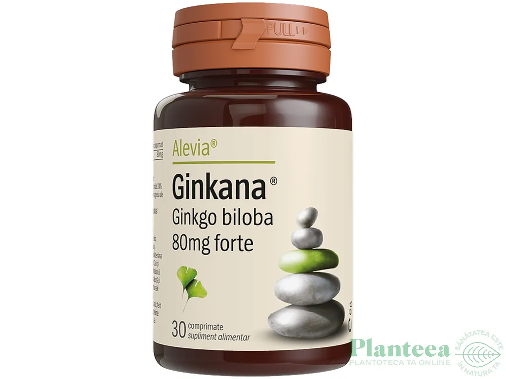 Ginkgo biloba 80mg Ginkana forte 30cp - ALEVIA
