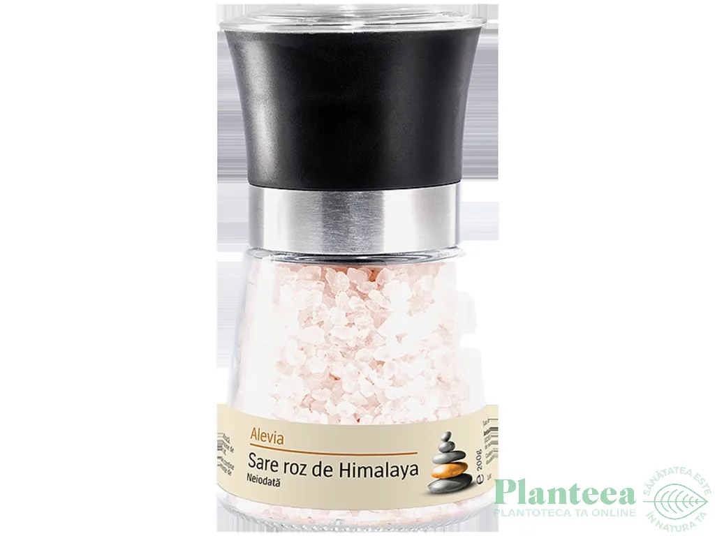 Rasnita cu sare roz cristale Himalaya neiodata 200g - ALEVIA