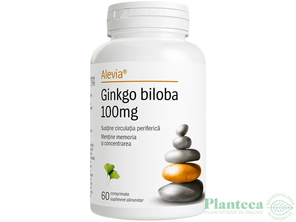Ginkgo biloba 100mg 60cp - ALEVIA