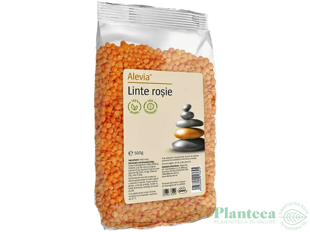 Linte rosie boabe 500g - ALEVIA